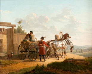 Ingresso di una fattoria in Russia